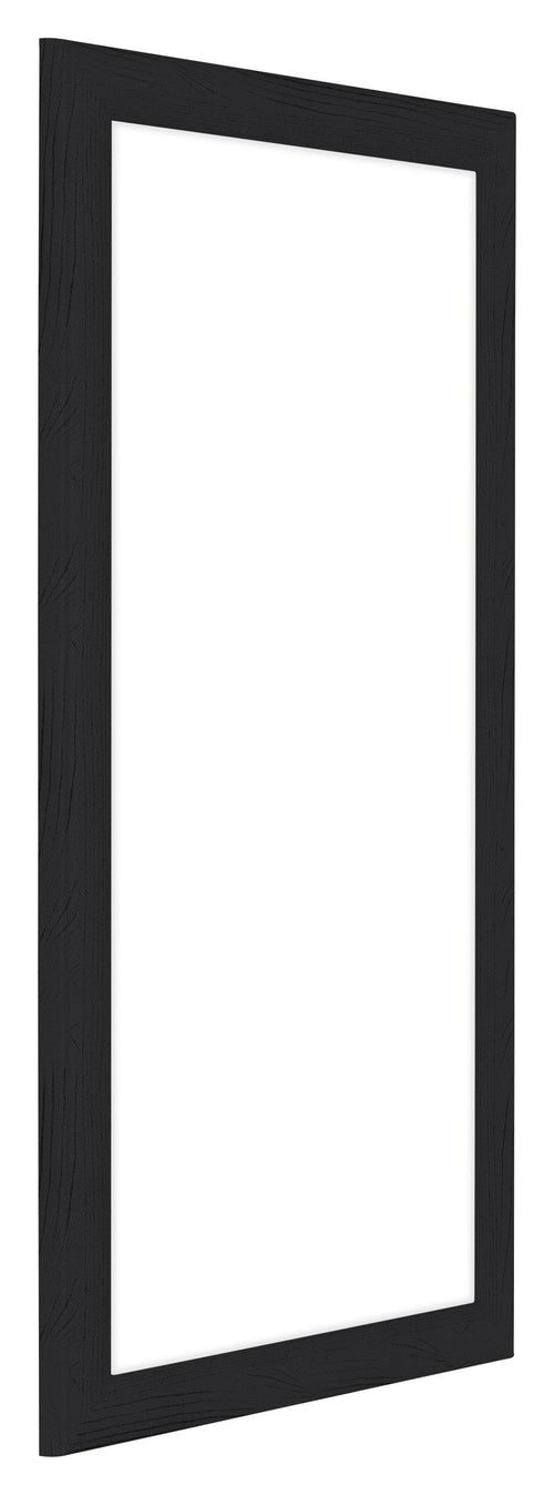 Como MDF Bilderrahmen 30x60cm Schwarz Gemasert Vorne Schrag | Yourdecoration.de