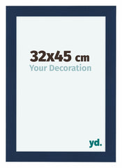 Como MDF Bilderrahmen 32x45cm Dunkelblau Gewischt Vorne Vorne | Yourdecoration.de