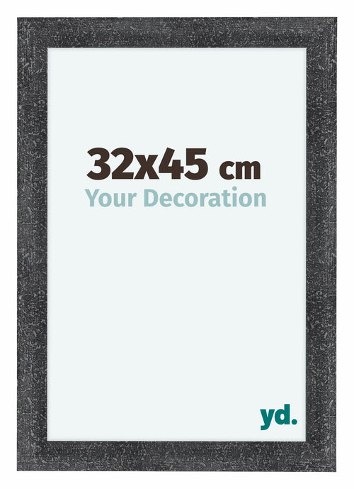 Como MDF Bilderrahmen 32x45cm Grau Gewischt Vorne Vorne | Yourdecoration.de