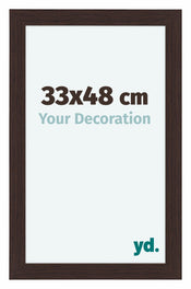 Como MDF Bilderrahmen 33x48cm Eiche Dunkel Vorne Vorne | Yourdecoration.de