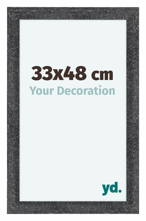 Como MDF Bilderrahmen 33x48cm Grau Gewischt Vorne Vorne | Yourdecoration.de