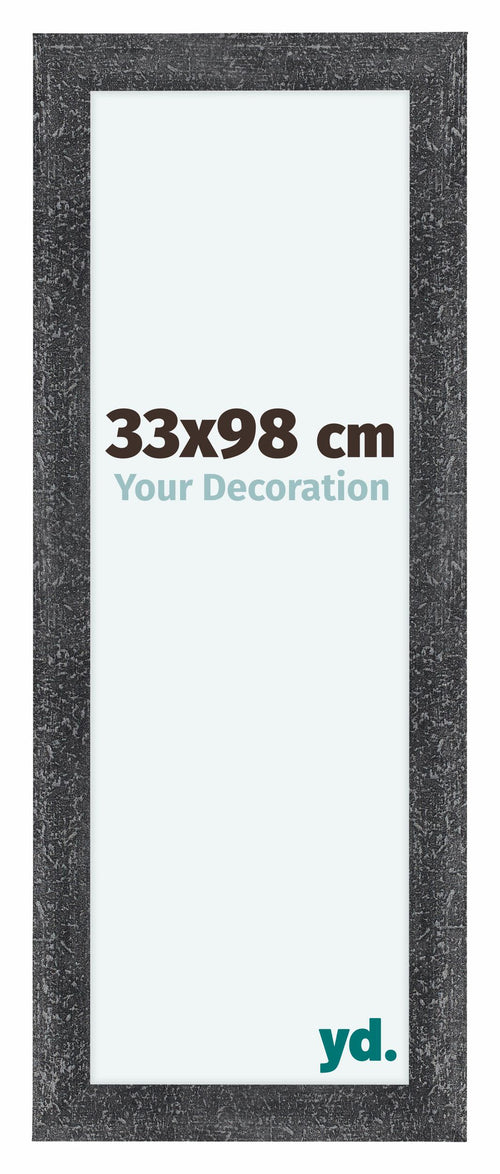 Como MDF Bilderrahmen 33x98cm Grau Gewischt Vorne Vorne | Yourdecoration.de