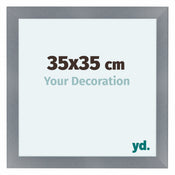 Como MDF Bilderrahmen 35x35cm Aluminium Geburstet Vorne Messe | Yourdecoration.de