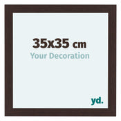 Como MDF Bilderrahmen 35x35cm Eiche Dunkel Vorne Messe | Yourdecoration.de