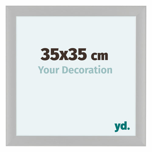 Como MDF Bilderrahmen 35x35cm Weiss Gemasert Vorne Messe | Yourdecoration.de