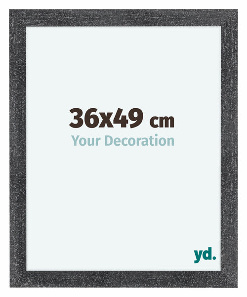 Como MDF Bilderrahmen 36x49cm Grau Gewischt Vorne Vorne | Yourdecoration.de