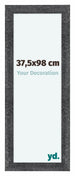 Como MDF Bilderrahmen 37 5x98cm Grau Gewischt Vorne Messe | Yourdecoration.de