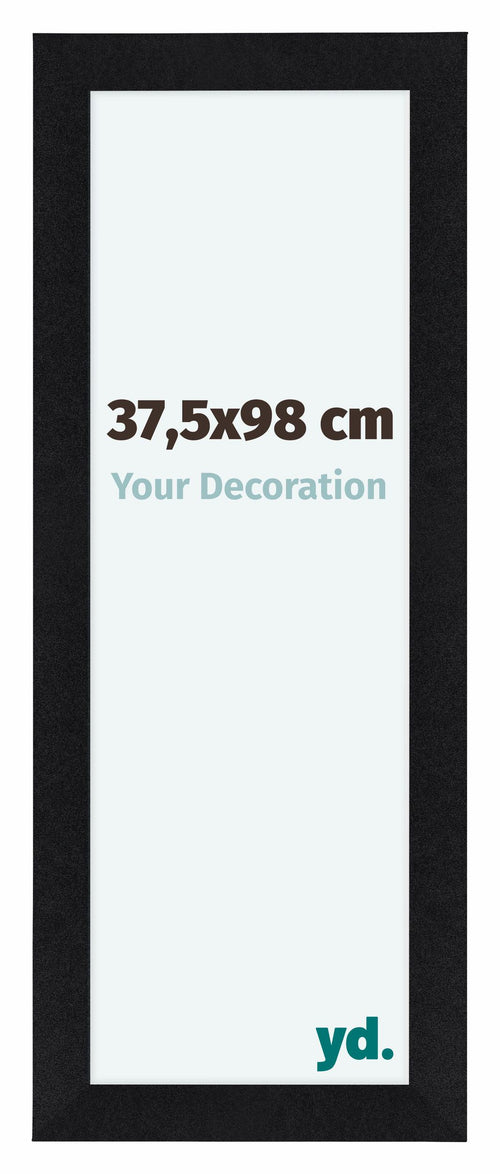 Como MDF Bilderrahmen 37 5x98cm Schwarz Matt Vorne Messe | Yourdecoration.de