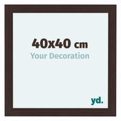 Como MDF Bilderrahmen 40x40cm Eiche Dunkel Vorne Messe | Yourdecoration.de