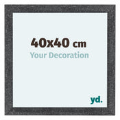 Como MDF Bilderrahmen 40x40cm Grau Gewischt Vorne Messe | Yourdecoration.de