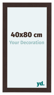 Como MDF Bilderrahmen 40x80cm Eiche Dunkel Vorne Messe | Yourdecoration.de