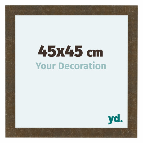 Como MDF Bilderrahmen 45x45cm Gold Antik Vorne Messe | Yourdecoration.de