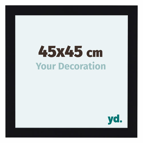 Como MDF Bilderrahmen 45x45cm Schwarz Hochglanz Vorne Messe | Yourdecoration.de