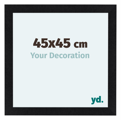 Como MDF Bilderrahmen 45x45cm Schwarz Matt Vorne Messe | Yourdecoration.de