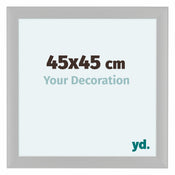 Como MDF Bilderrahmen 45x45cm Weiss Gemasert Vorne Messe | Yourdecoration.de