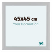 Como MDF Bilderrahmen 45x45cm Weiss Hochglanz Vorne Messe | Yourdecoration.de