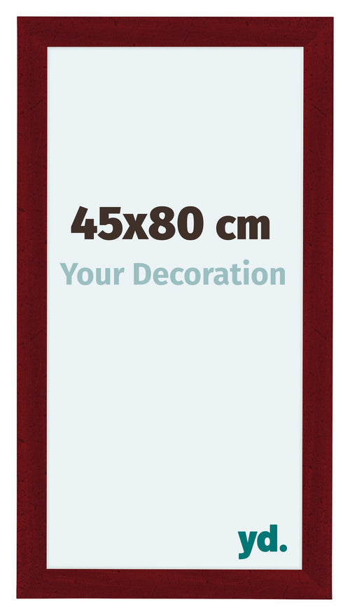 Como MDF Bilderrahmen 45x80cm Weinrot Gewischt Vorne Messe | Yourdecoration.de