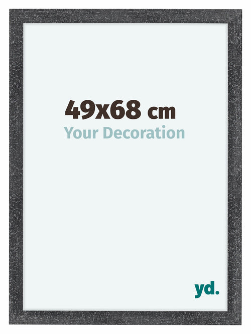 Como MDF Bilderrahmen 49x68cm Grau Gewischt Vorne Messe | Yourdecoration.de