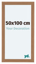 Como MDF Bilderrahmen 50x100cm Nussbaum Hell Vorne Vorne | Yourdecoration.de