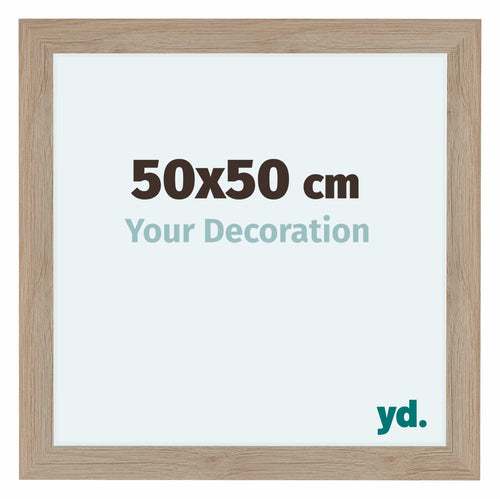 Como MDF Bilderrahmen 50x50cm Eiche Hell Vorne Messe | Yourdecoration.de