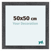 Como MDF Bilderrahmen 50x50cm Grau Gewischt Vorne Messe | Yourdecoration.de