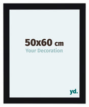 Como MDF Bilderrahmen 50x60cm Schwarz Hochglanz Vorne Messe | Yourdecoration.de