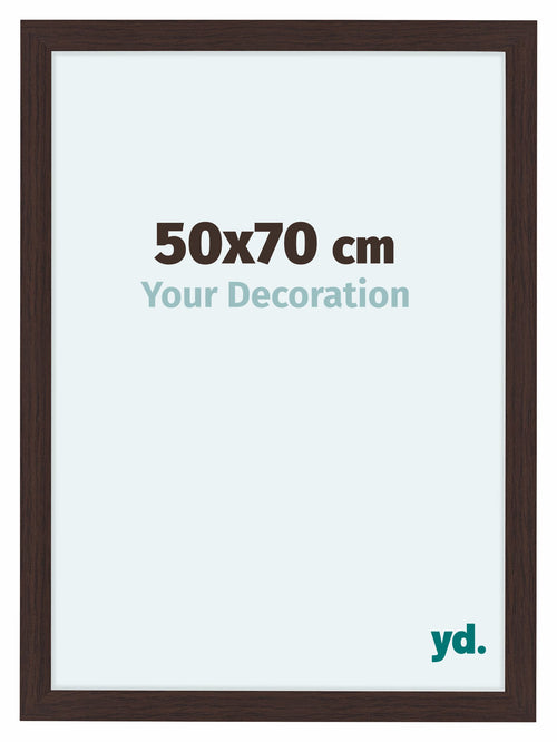 Como MDF Bilderrahmen 50x70cm Eiche Dunkel Vorne Messe | Yourdecoration.de