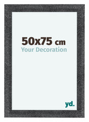 Como MDF Bilderrahmen 50x75cm Grau Gewischt Vorne Vorne | Yourdecoration.de