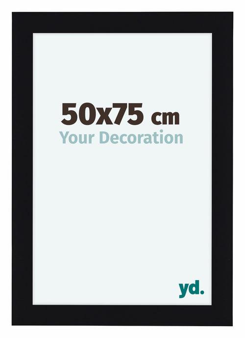 Como MDF Bilderrahmen 50x75cm Schwarz Hochglanz Vorne Vorne | Yourdecoration.de