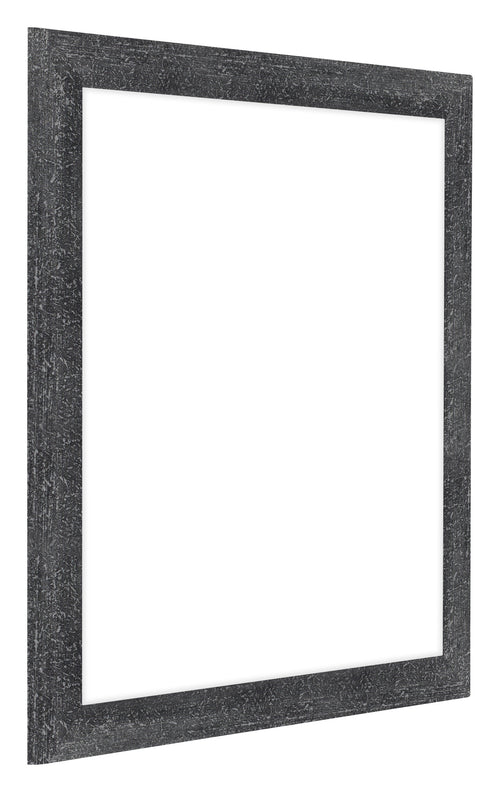 Como MDF Bilderrahmen 55x55cm Grau Gewischt Vorne Schrag | Yourdecoration.de