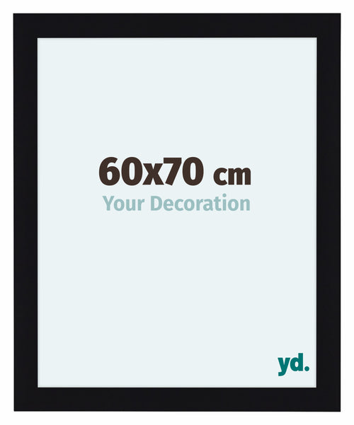 Como MDF Bilderrahmen 60x70cm Schwarz Hochglanz Vorne Messe | Yourdecoration.de