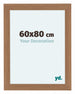 Como MDF Bilderrahmen 60x80cm Nussbaum Hell Vorne Messe | Yourdecoration.de