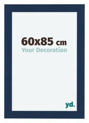 Como MDF Bilderrahmen 60x85cm Dunkelblau Gewischt Vorne Vorne | Yourdecoration.de