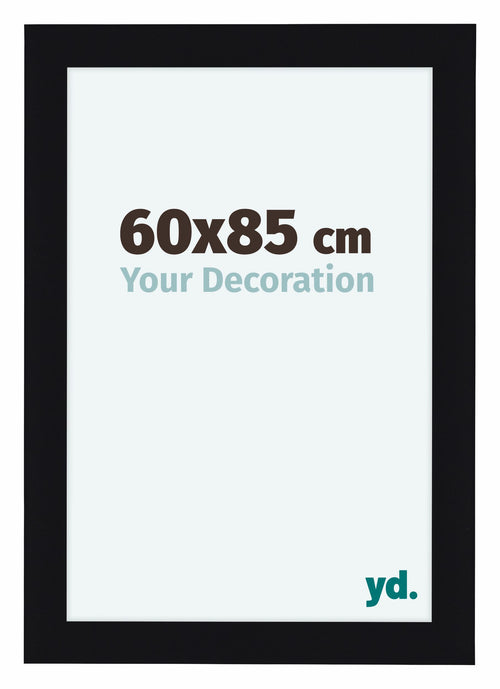 Como MDF Bilderrahmen 60x85cm Schwarz Hochglanz Vorne Vorne | Yourdecoration.de