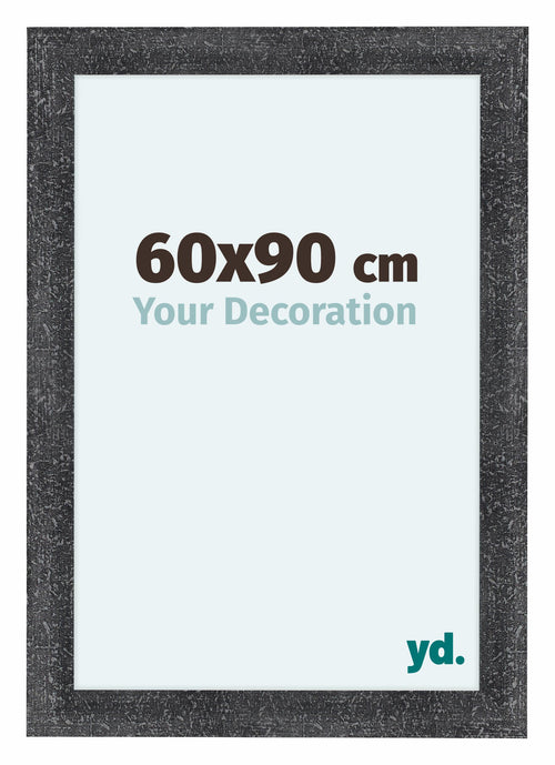 Como MDF Bilderrahmen 60x90cm Grau Gewischt Vorne Messe | Yourdecoration.de