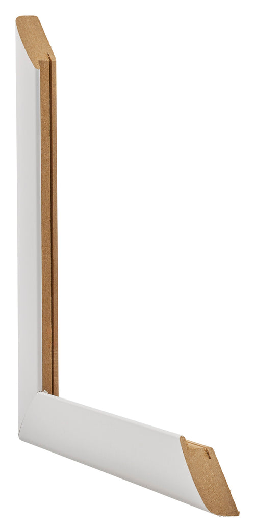 Como MDF Bilderrahmen 60x91 5cm Weiss Matt Querschnitt | Yourdecoration.de