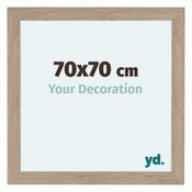 Como MDF Bilderrahmen 70x70cm Eiche Hell Vorne Messe | Yourdecoration.de