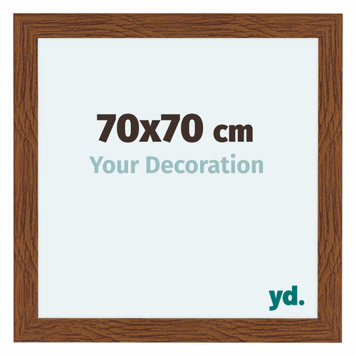 Como MDF Bilderrahmen 70x70cm Eiche Rustiek Vorne Messe | Yourdecoration.de