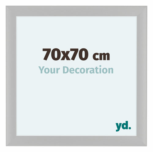 Como MDF Bilderrahmen 70x70cm Weiss Gemasert Vorne Messe | Yourdecoration.de