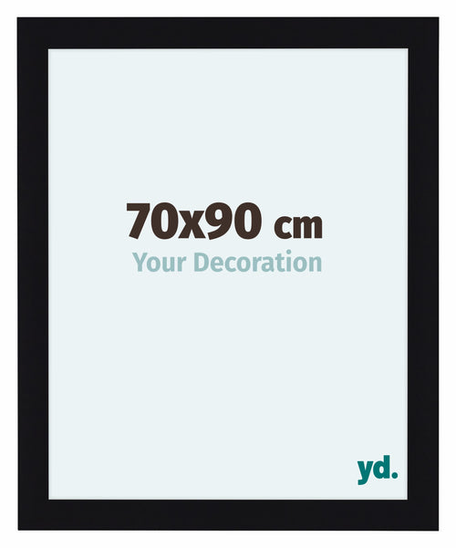 Como MDF Bilderrahmen 70x90cm Schwarz Hochglanz Vorne Messe | Yourdecoration.de