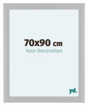 Como MDF Bilderrahmen 70x90cm Weiss Gemasert Vorne Messe | Yourdecoration.de