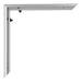 Evry Kunststoff Bilderrahmen 20x20cm Silber Detail Ecke | Yourdecoration.de