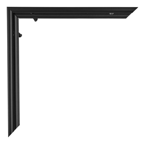 Evry Kunststoff Bilderrahmen 24x32cm Schwarz Matt Detail Ecke | Yourdecoration.de