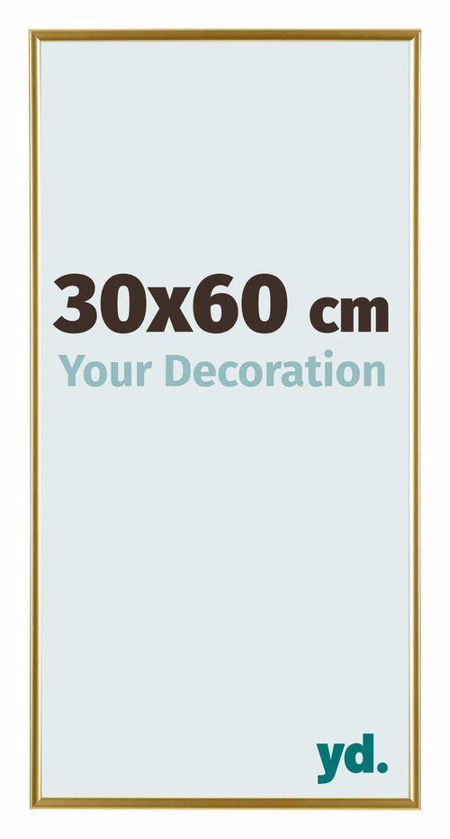 Evry Kunststoff Bilderrahmen 30x60cm Gold Vorne Messe | Yourdecoration.de