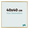 Evry Kunststoff Bilderrahmen 40x40cm Gold Vorne Messe | Yourdecoration.de