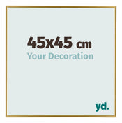 Evry Kunststoff Bilderrahmen 45x45cm Gold Vorne Messe | Yourdecoration.de