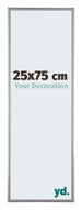 Kent Aluminium Bilderrahmen 25x75cm Platin Vorne Messe | Yourdecoration.de