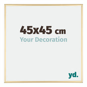 Kent Aluminium Bilderrahmen 45x45cm Gold Vorne Messe | Yourdecoration.de