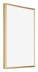 Kent Aluminium Bilderrahmen 45x60cm Gold Vorne Schrag | Yourdecoration.de