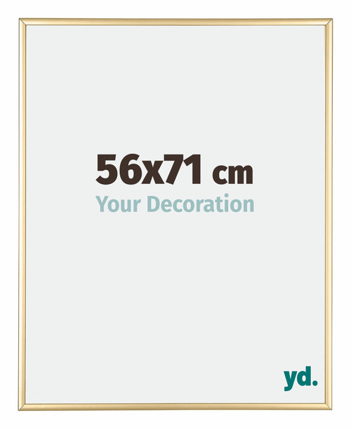 Kent Aluminium Bilderrahmen 56x71cm Gold Vorne Messe | Yourdecoration.de